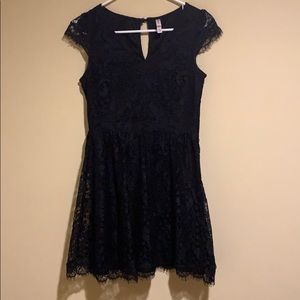 Black lace dress